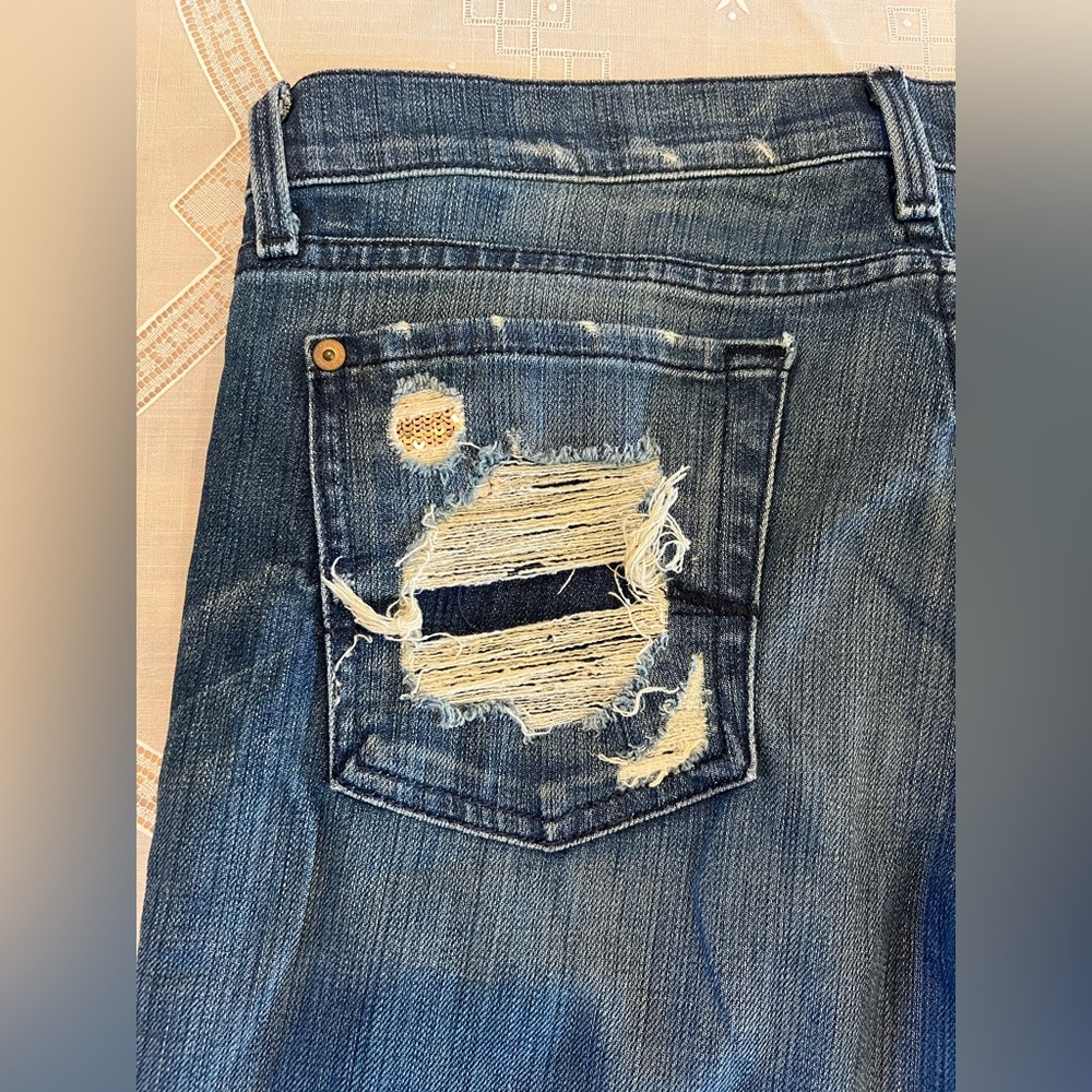 7 For All Mankind Straight Leg Jeans, Size 29 - Picture 6 of 9